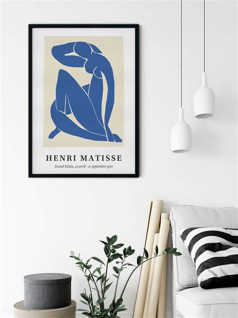 Matisse Cut Out Exhibition Poster Henri Matisse Blue Nude Art Etsy UK