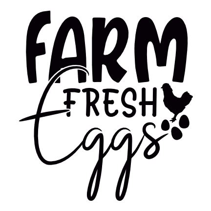 Farm Fresh Egg Chicken Free Svg File SVG Heart