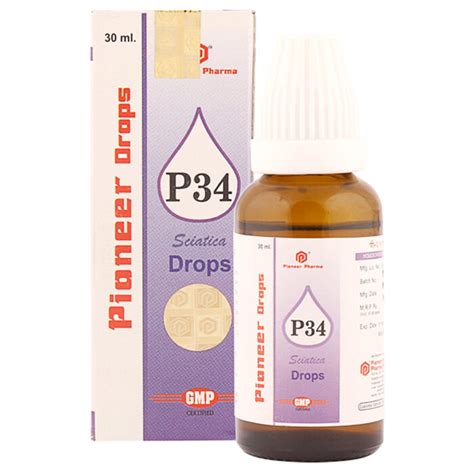 Pioneer P34 30ML Drops Homeopathy Homeopathy Near Me Homeotrade