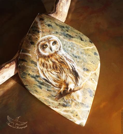 Лаковая миниатюра Сова Лесная