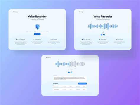 Voice Recorder Ui Design By Faiz Muhammad Hermawan On Dribbble