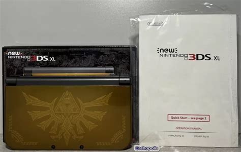 Nintendo New Ds Xl Hyrule Edition Gold Handheld System Cib Zelda Cib