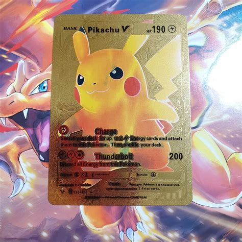 Pokemon Pikachu Gold Foil Custom Card Values Mavin