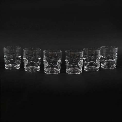 Ripley VASO SHOT TEQUILERO CALAVERA VIDRIO SET 6 PCS 65ML