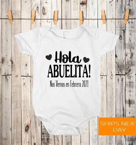 Hola Abuelita Un Pajarito Me Dijo Custom Pregnancy Etsy