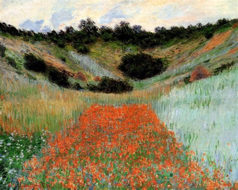 What A Time Malinconie Claude Monet Poppy Field In Paint