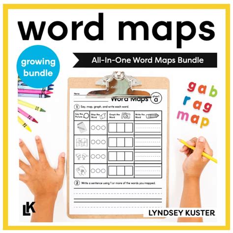 word mapping bundle  lyndsey kuster tpt