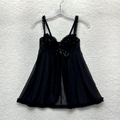 Victoria S Secret Intimates Sleepwear Victorias Secret Babydoll Chemise Slip Lingerie 34b