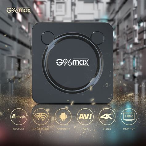 G96max Smart 4K HD Android 11.0 TV Box, Amlogic S905W2 Quad Core ARM ...
