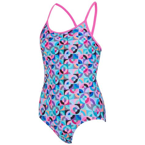 Zoggs Girls Rhythm Sprintback One Piece Swimsuit Sport From Excell