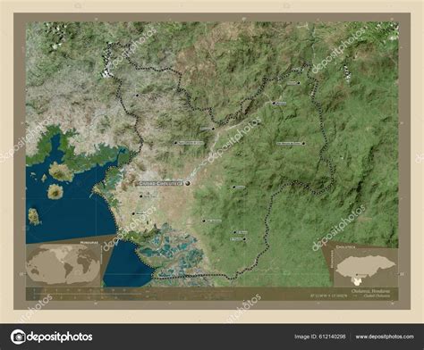 Choluteca Departamento Honduras Mapa Satelital Alta Resolución