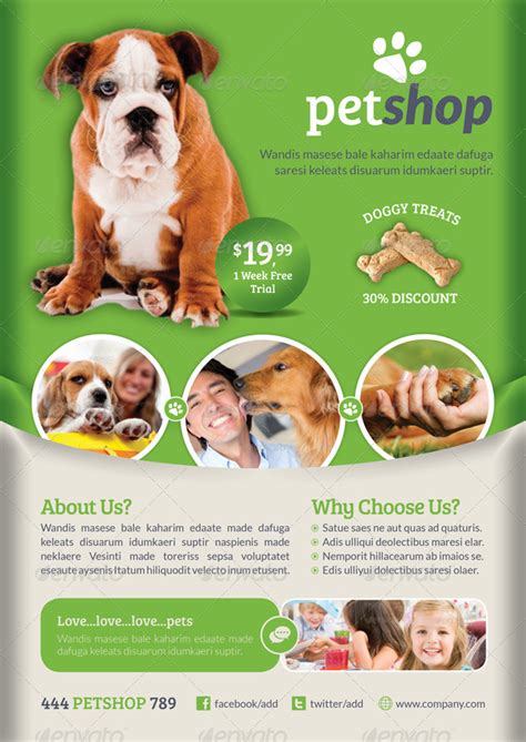 Pet Flyer Templates Free Great Template Inspiration