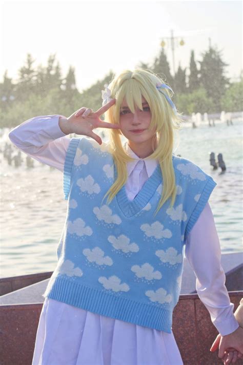 Lumine cosplay school au Genshin Impact by _mizuki.cosplay в 2023 г ...