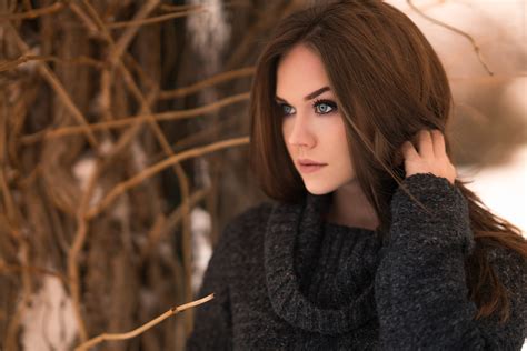 Model HD Brunette HD Wallpaper Rare Gallery