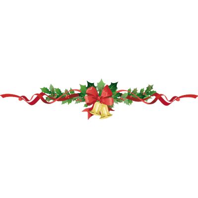 Christmas Garland Bells Transparent Png Stickpng