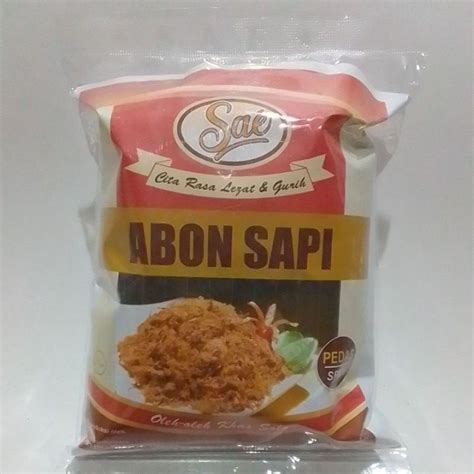 Jual Abon Sapi Sae Pedas Kemasan Baru Shopee Indonesia