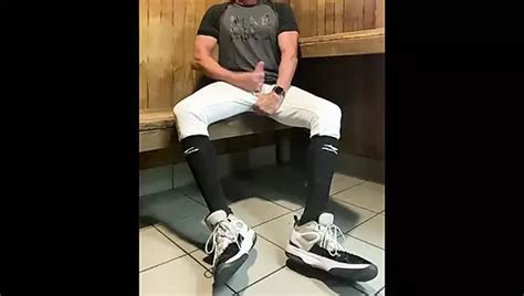Jacked Baseball Player Jockdad Edges In The Sauna Again Gay Masturbation Masturbation Porn