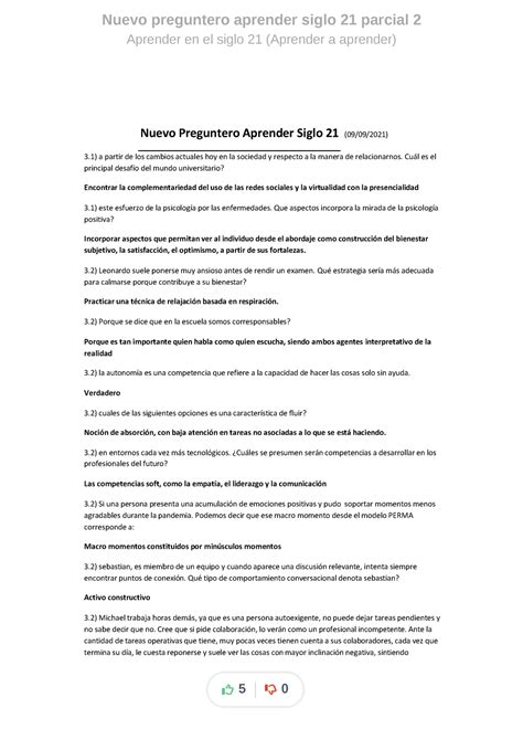 Nuevo Preguntero Aprender Siglo 21 Parcial 2 Compress Nuevo