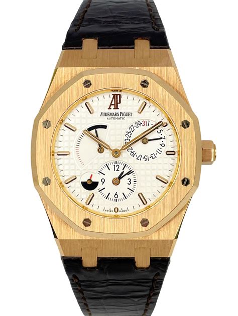 Audemars Piguet Royal Oak Dual Time K Rose Gold Mm Or Oo