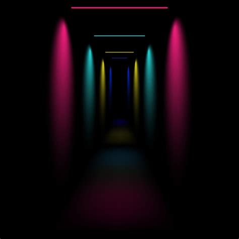 Premium Vector Abstract Gradient Hallway Lights
