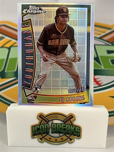 2022 Topps Chrome CJ ABRAMSSONIC Refractor YOUTHQUAKE ROOKIE CARD