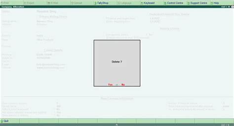 How To Alter Delete Shut Company In Tally Erp 9