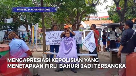 Firli Bahuri Tersangka Kpk Aktivis Brebes Lakukan Aksi Cukur Gundul