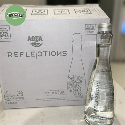 Jual Aqua Reflections 380ml Still Aqua Botol Beling Reflections 380ml