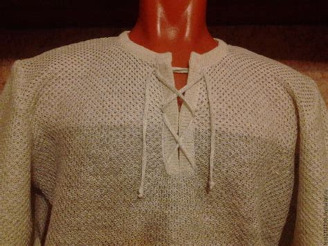 100% лён.Мужская рубашка "Кольчуга переходы" в интернет-магазине ...