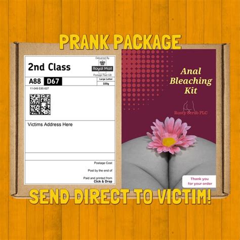Prank Gift Anal Bleaching Kit Red Funny Present Etsy