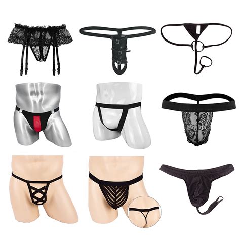 Jockstrap Sexy En Dentelle Pour Hommes Sous V Tements Gay Lingerie Strings Et Cordes G Slips