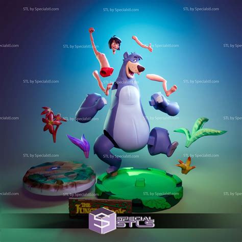 The Jungle Book Disney Sculptures 3D Printing | SpecialSTL