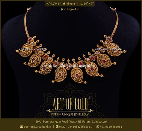 Mango Mala Light Weight Nagas Art Of Gold Jewellery Coimbatore