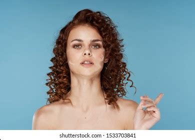 Curly Hair Beautiful Woman Naked Shoulders Stock Photo Shutterstock
