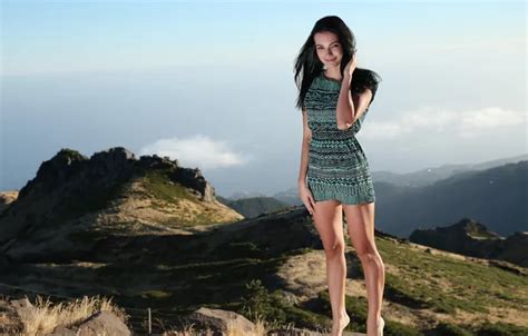 Girl Dress Beautiful Model Brunette Look