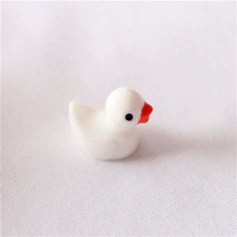 Mini Canard Jaune en Résine Figurines Miniatures Artisanat Micro