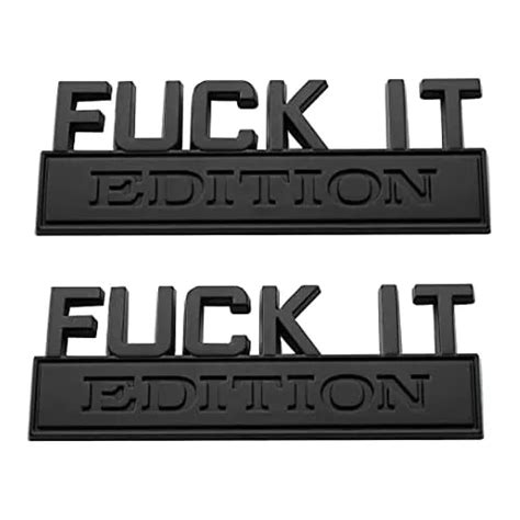 Emblemas De Edici N Fuck It Coche Emblemas De Puert Cuotas Sin Inter S