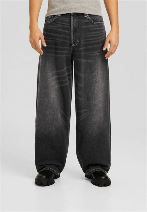 timeless baggy jeans black  grey elevate  wardrobe  classic