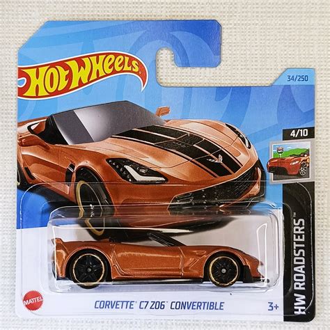 Hot Wheels Corvette C Z Convertible Bronze Collectible Model Car Miniature Gift Item For Car