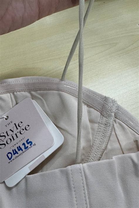 DEFECT Bora Bustier Top in Light Nude in XL The Style Soirée