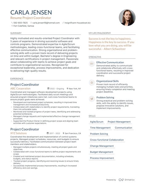 3 Successful Resume Project Coordinator Resume Examples And Writing