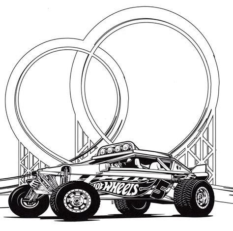 Coloriage Dessin De Hot Wheels télécharger et imprimer gratuit sur
