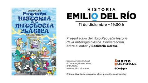 Presentación del libro Pequeña historia de la mitología clásica de