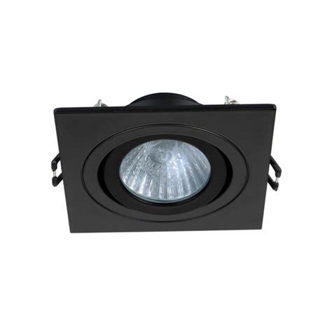 Netlighting Cali Square Tiltable Recessed Downlight Matt Black Ip65 By