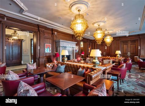 Library Room At Raffles Hotel Old War Office In Whitehall London Uk