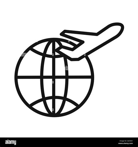 voyage icon vector line logo mark or symbol set collection outline ...