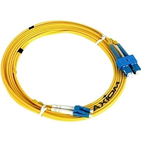 15M FIBER LC/SC SINGLEMODE DUPLEX OS2 9/125 CABLE (LCSCSD9Y-15M-AX)