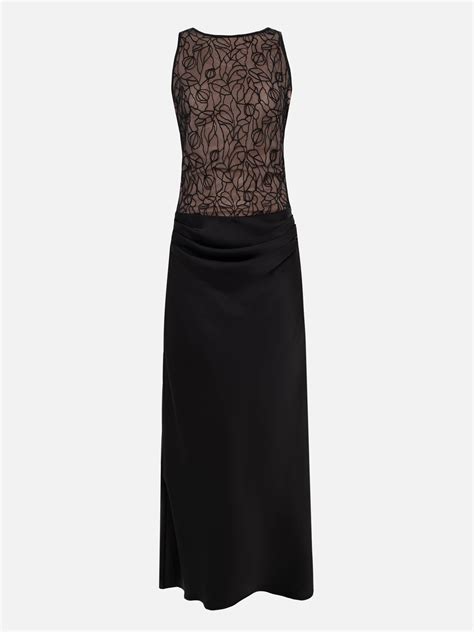 Платье макси с узором на лифе :: LICHI - Online fashion store