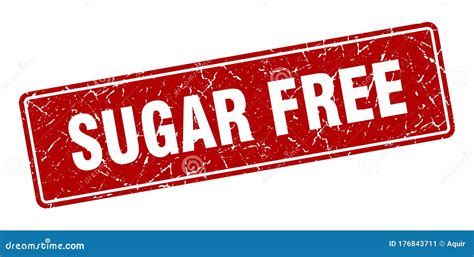 Sugar Free Sign Sugar Free Grunge Stamp Stock Vector Illustration Of