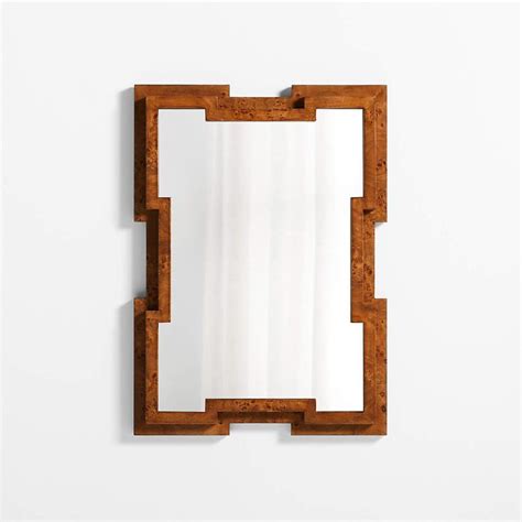 Memini Burl Wood Wall Mirror by Athena Calderone + Reviews | Crate ...